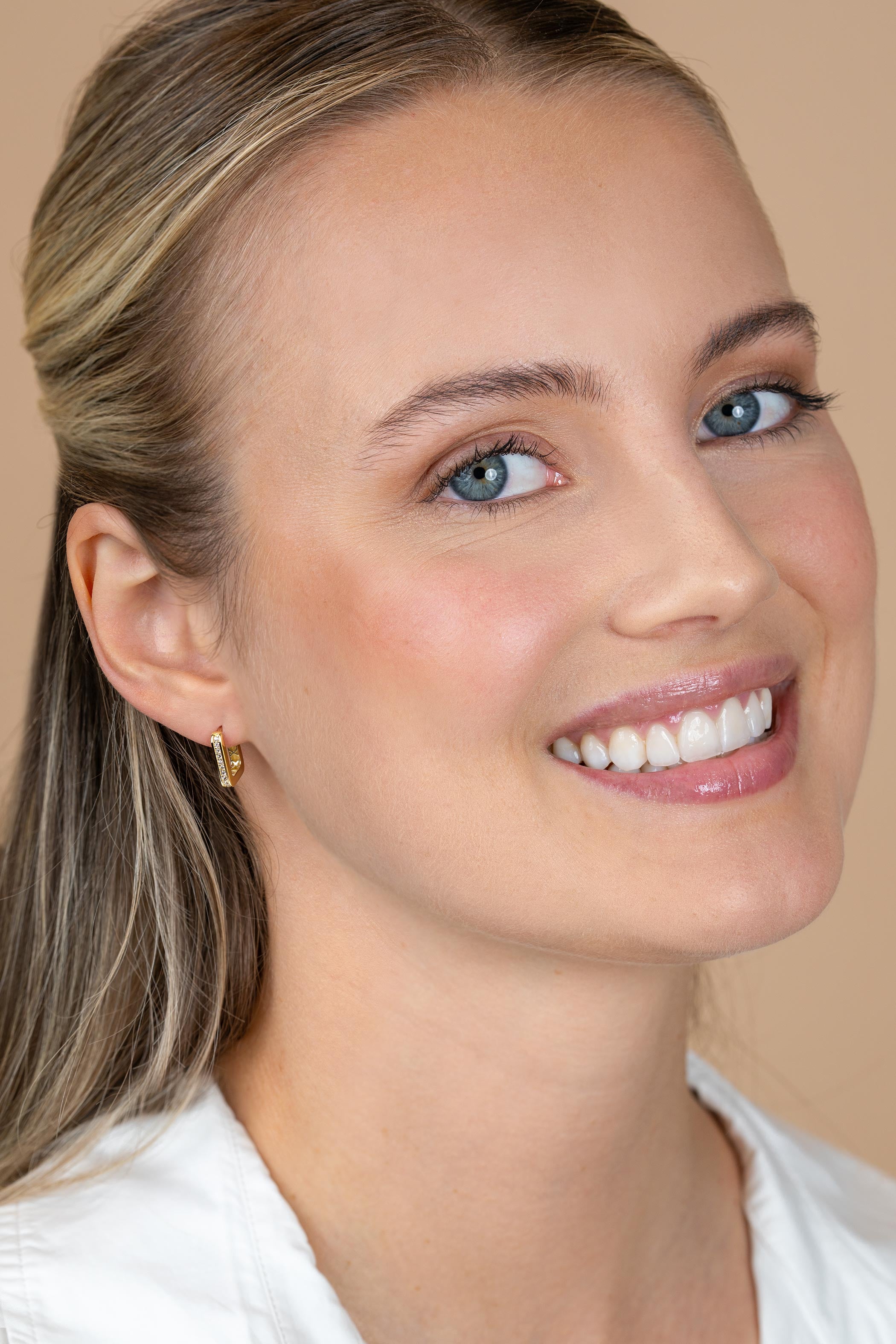 ZINZI 14K Gouden Oorbellen ZGO575Z wit