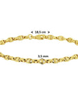 14K Geelgouden armband 3,5 mm 18,5 cm 4019495 - PansiteNederland.nl