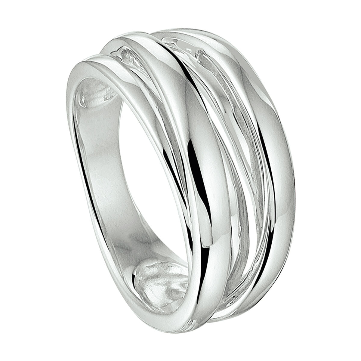 Ring zilver gerhodineerd