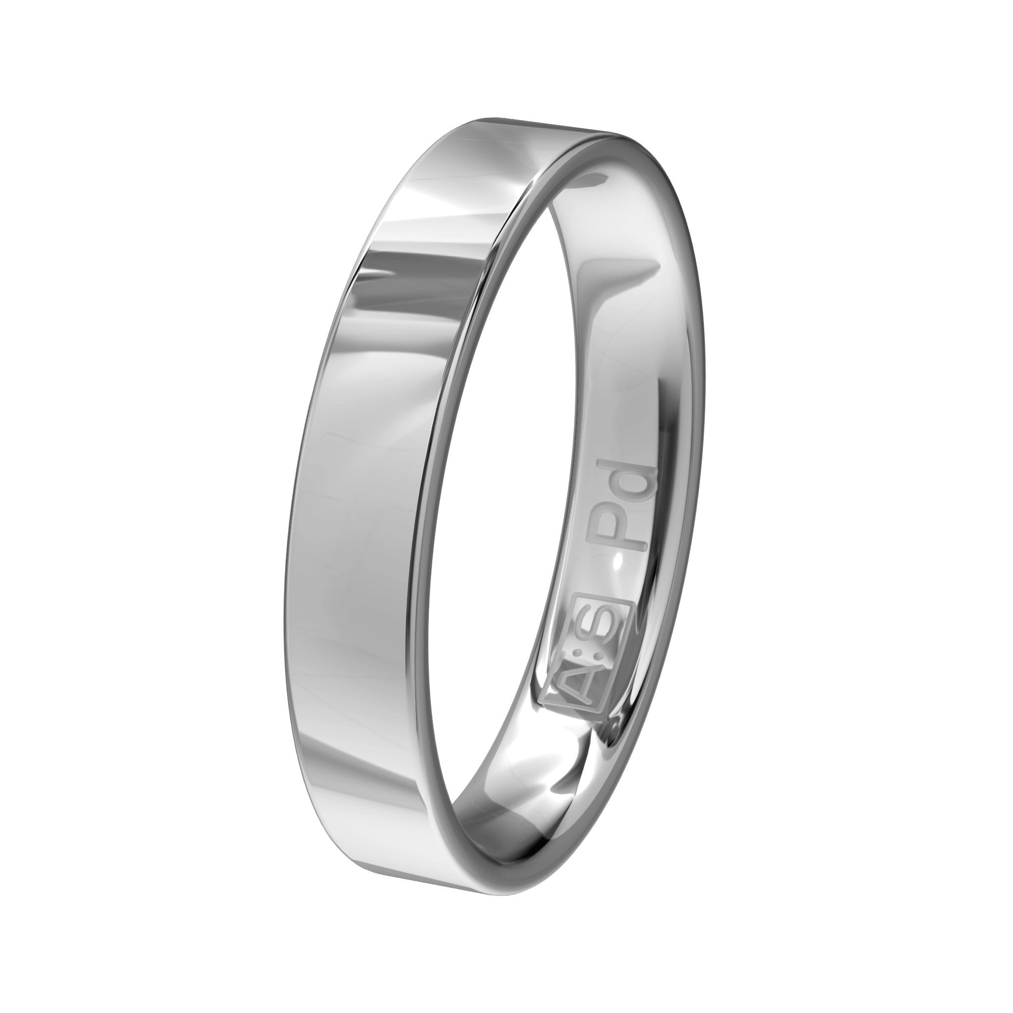Aller Spanninga Trouwring 101 Palladium 585