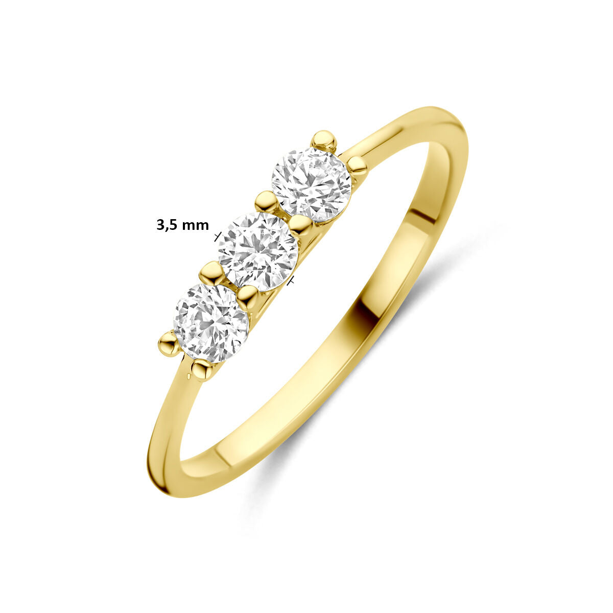 Fantasy Collection Ring zirkonia 14K geelgoud