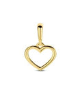 9K Geelgouden 9k hanger hart 12 mm - 8000275 - PansiteNederland.nl