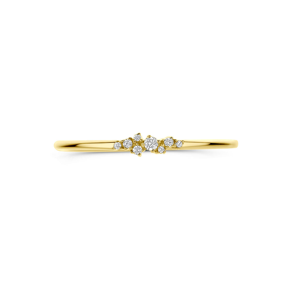 Ring zirkonia 9K geelgoud 2.5 mm