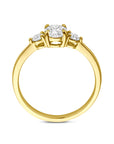 14K Geelgouden ring zirkonia 4034029