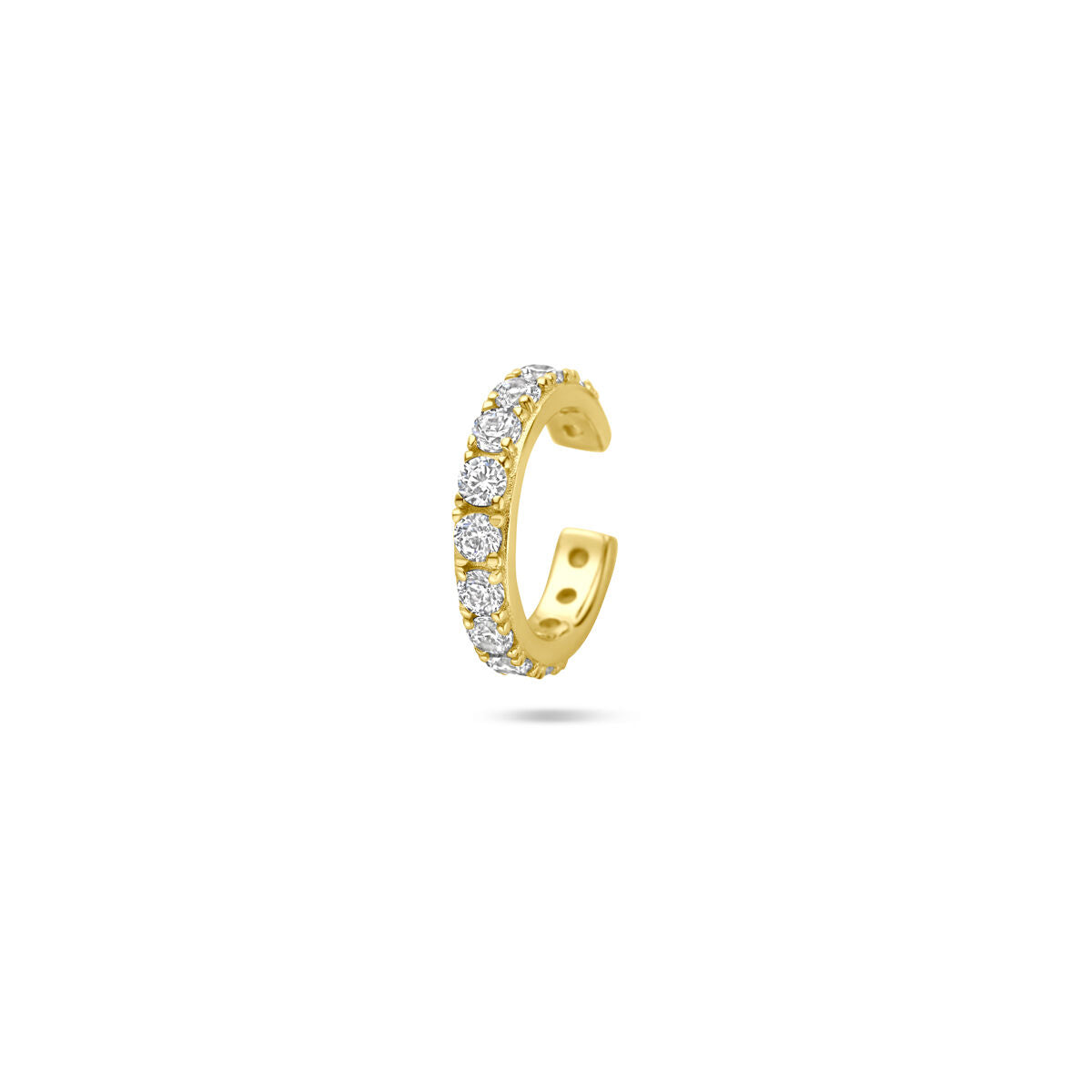 Zilveren vergulde geel ear cuff zirkonia 12,5 mm 1 micron - 2104075