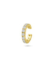 Zilveren vergulde geel ear cuff zirkonia 12,5 mm 1 micron - 2104075