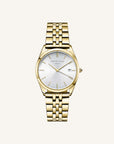 Rosefield horloge ACSG-A03 The Ace Silver Sunray Gold