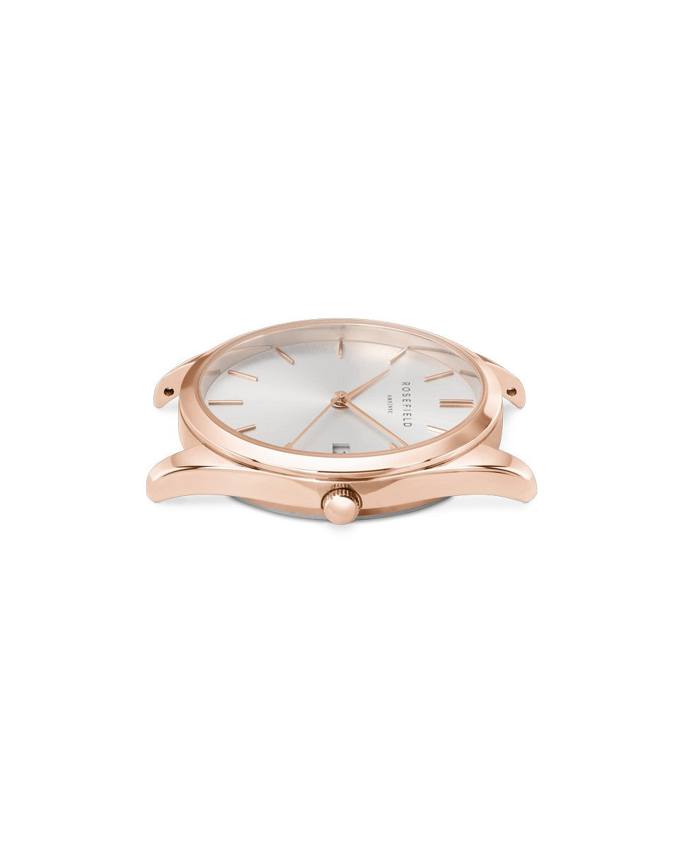 Rosefield horloge ACSRD-A06 The Ace Silver Sunray Silver Rosegold Duo - PansiteNederland.nl