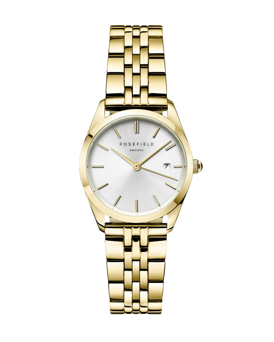 Rosefield horloge ASGSG-A15 The Ace XS Silver Sunray Steel Gold - PansiteNederland.nl