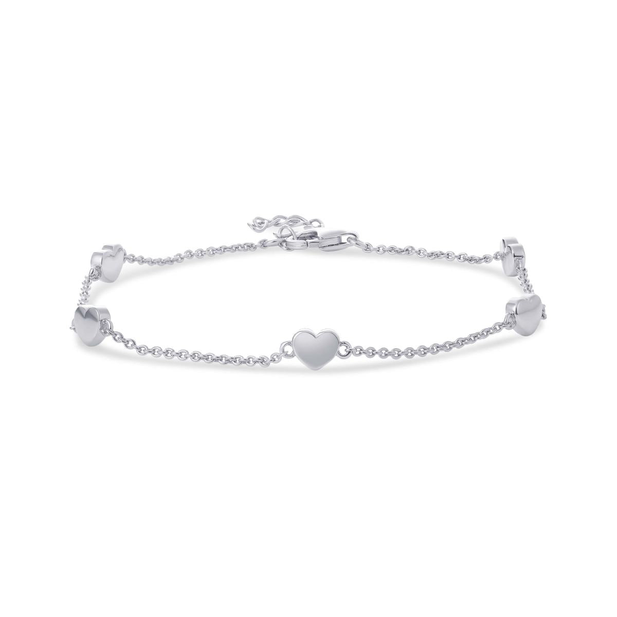 Gisser Armband Zilver Gerhodineerd 17+3 cm – B1025