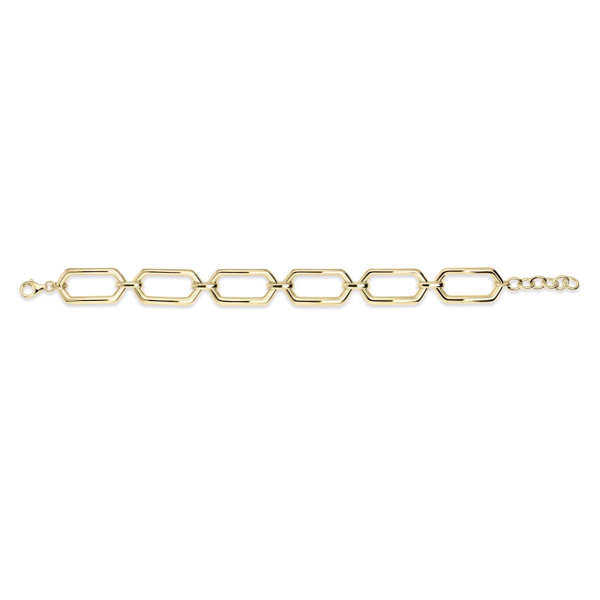 Gisser Armband Zilver Geel Verguld 18+3 cm – B1034Y – foto 2