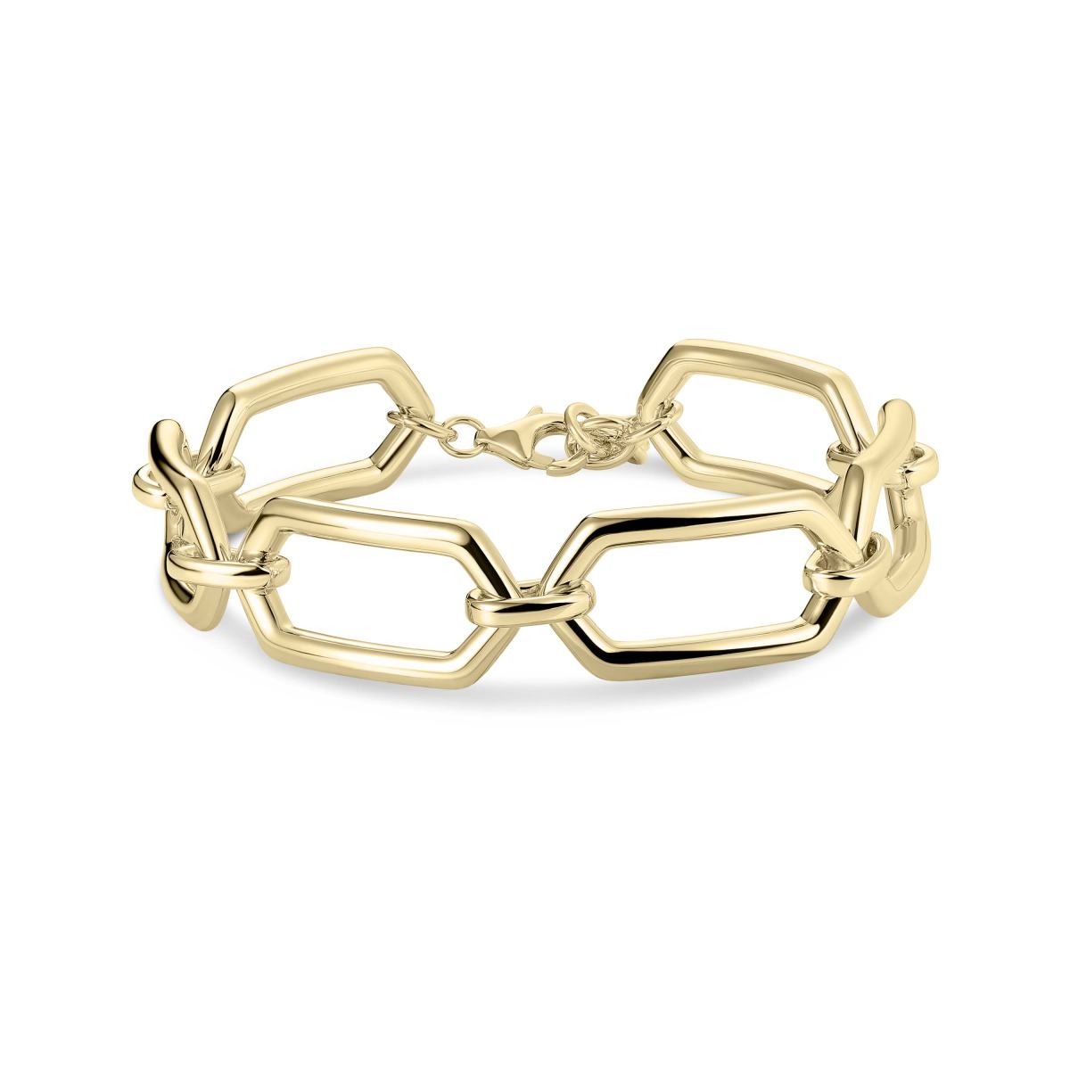 Gisser Armband Zilver Geel Verguld 18+3 cm – B1034Y