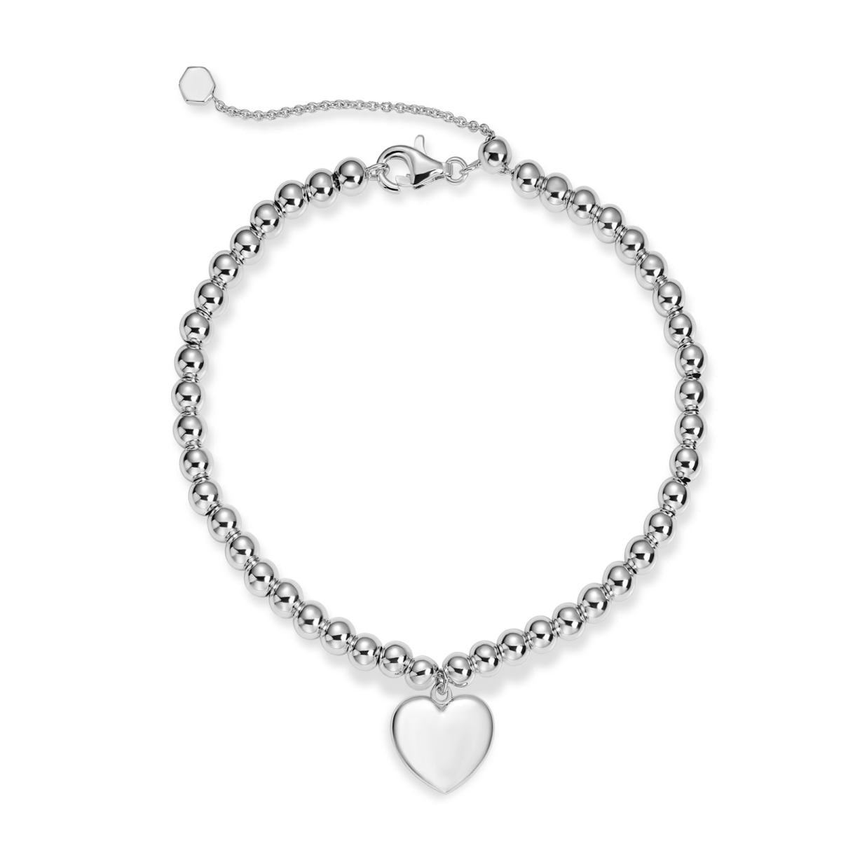 Gisser Armband Zilver Gerhodineerd 17+3 cm – B1043