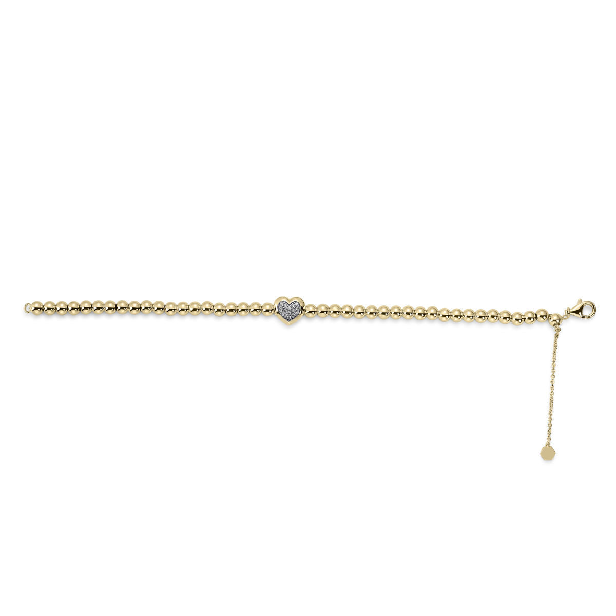 Gisser Armband Zilver Geel Verguld 17+3 cm – B1045Y – foto 2