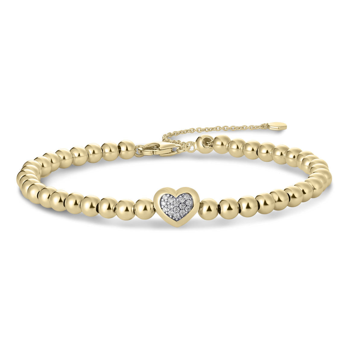 Gisser Armband Zilver Geel Verguld 17+3 cm – B1045Y