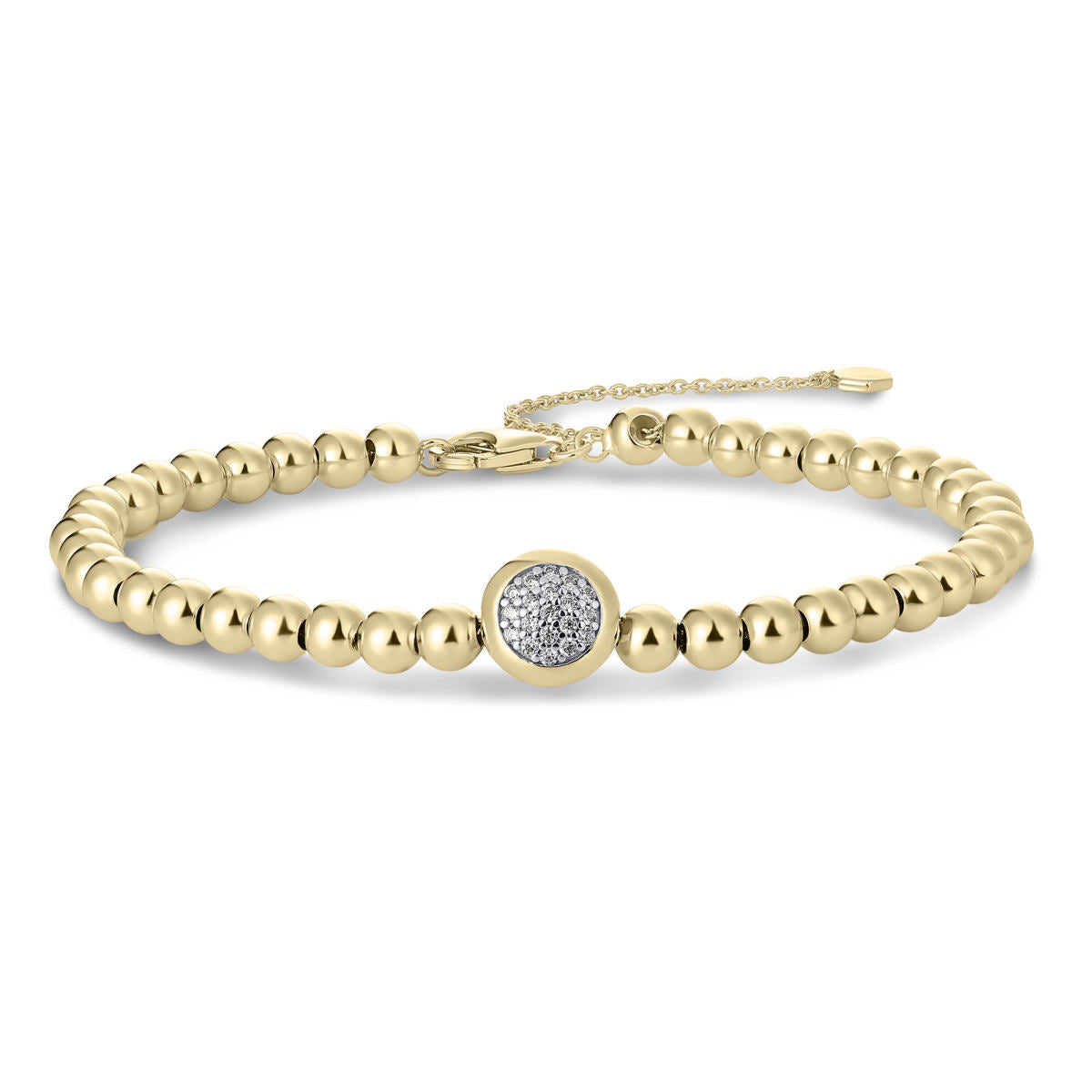 Gisser Armband Zilver Geel Verguld 17+3 cm – B1046Y