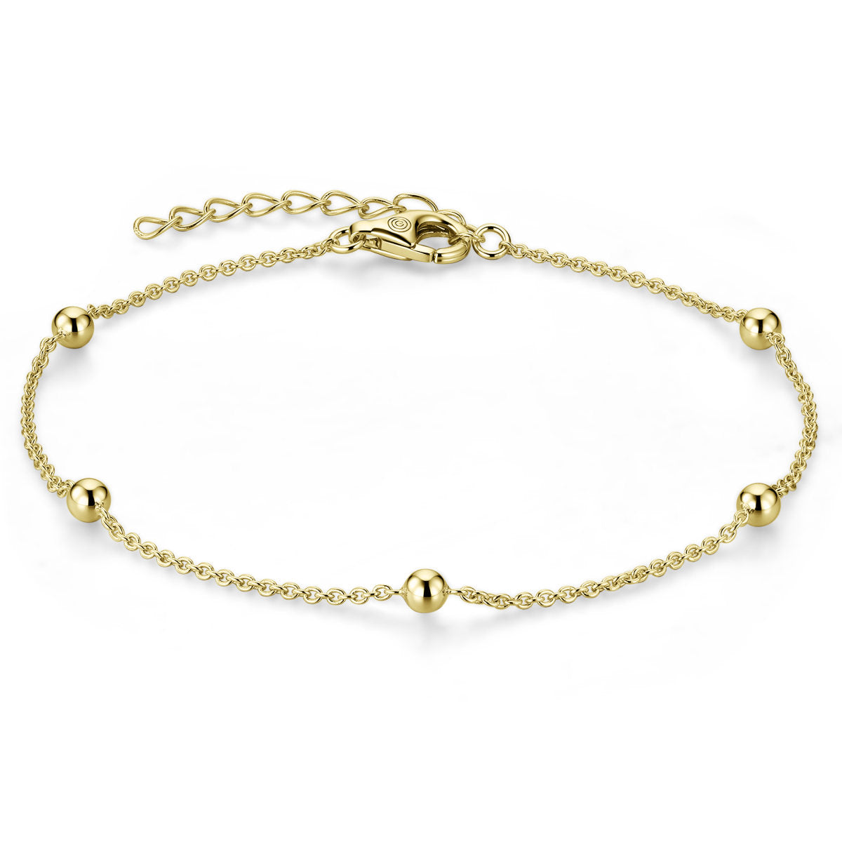 Gisser Armband Zilver Geel Verguld 17+3 cm – B1053Y