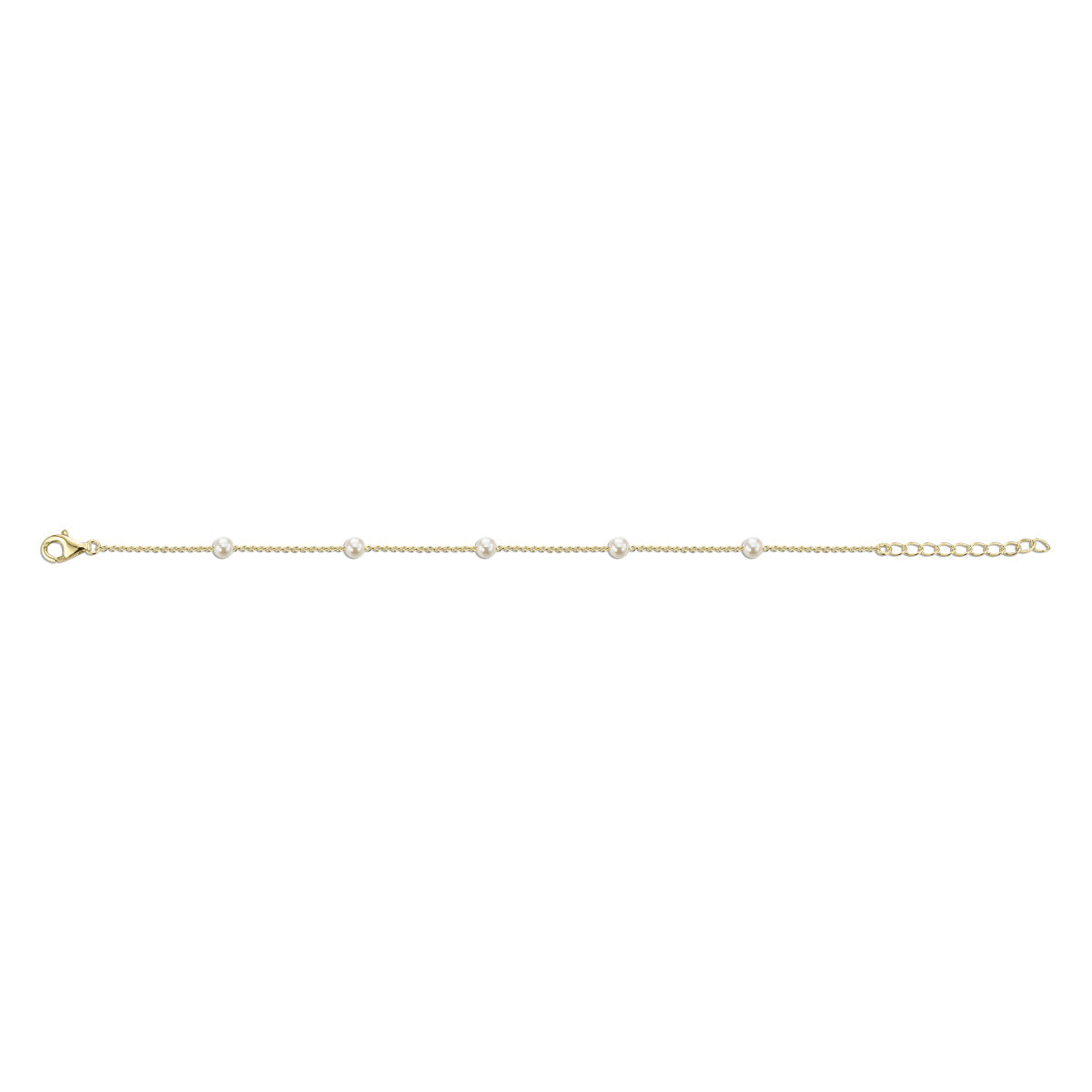 Gisser Armband Zilver Geel Verguld 17+3 cm – B1054Y – foto 2