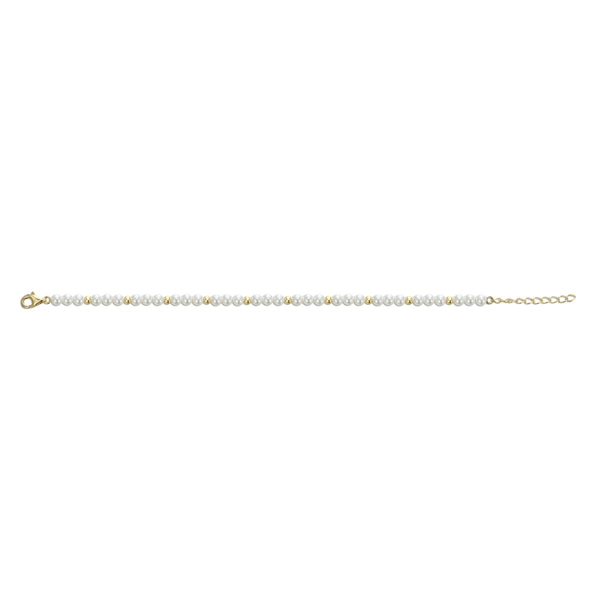 Gisser Armband Zilver Geel Verguld 17+3 cm – B1055Y – foto 2