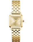 Rosefield horloge BCGSG-B04 The Boxelle Champagne dial Gold Steel Strap - PansiteNederland.nl