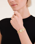 Rosefield horloge BCGSG-B04 The Boxelle Champagne dial Gold Steel Strap - PansiteNederland.nl