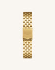 Rosefield horloge BEGSG-B05 The Boxelle Emerald Dial Gold Indexes Gold Steel Strap - PansiteNederland.nl