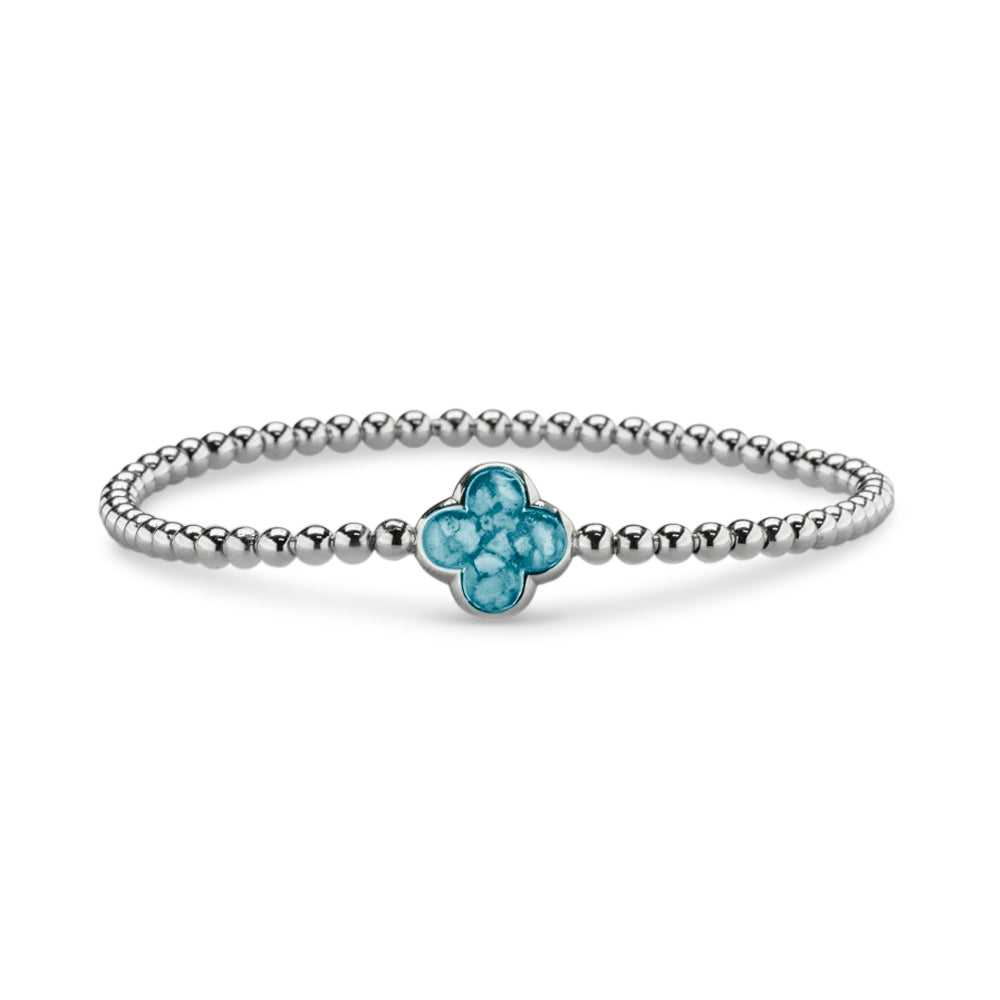 See You Zilveren klaverarmband met as en zirkonia – BL-015 – afbeelding 1