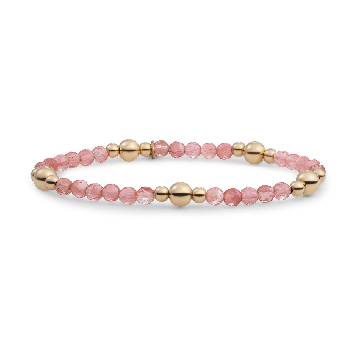 Sparkling Jewels Armband | Cherry Quartz Bold Mix - Gold BLK01G-G25 - PansiteNederland.nl