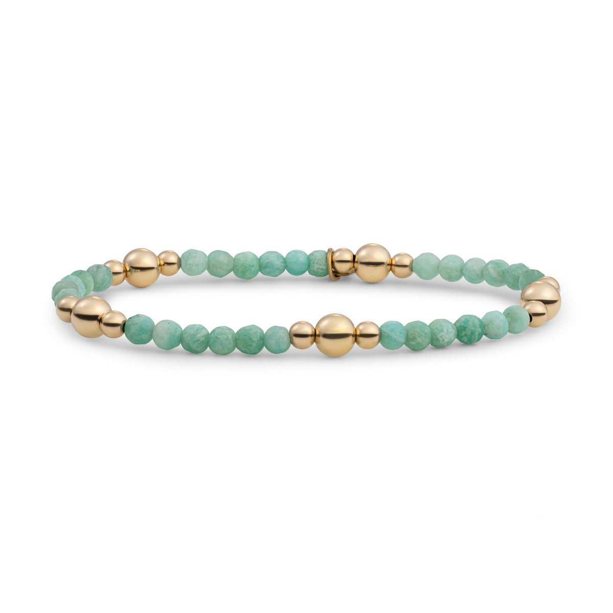 Sparkling Jewels Armband | Rich Green Amazonite Bold Mix - Gold BLK01G-G57 - PansiteNederland.nl