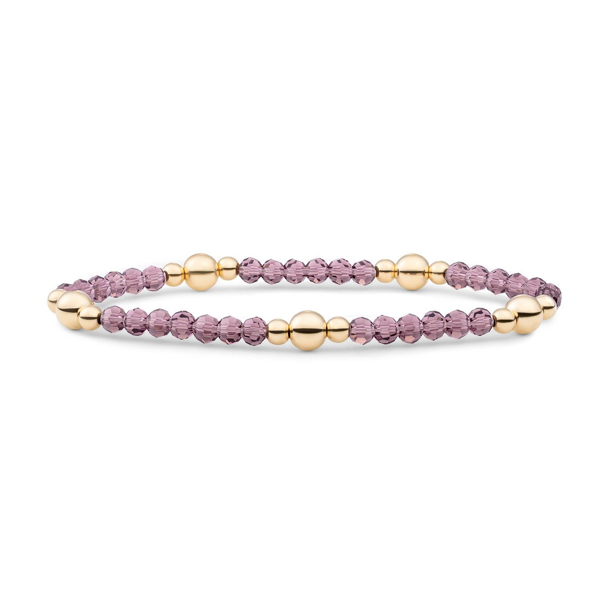 Sparkling Lewels armband Aubergine Quartz Bold Mix - Gold BLK01G-G59 - PansiteNederland.nl