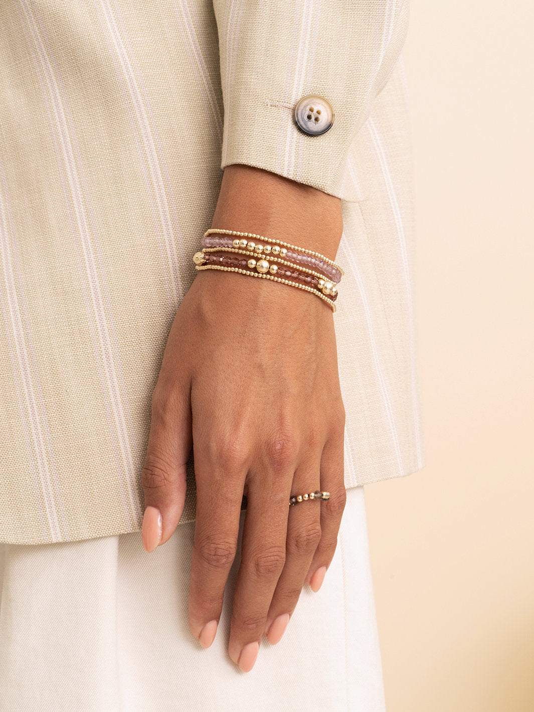 Sparkling Jewels Armband Kwarts BLK01G-G59 Goudkleurig