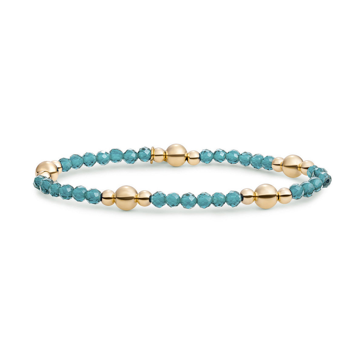 Sparkling Jewels Armband Turkoois BLK01G-G70 Goudkleurig