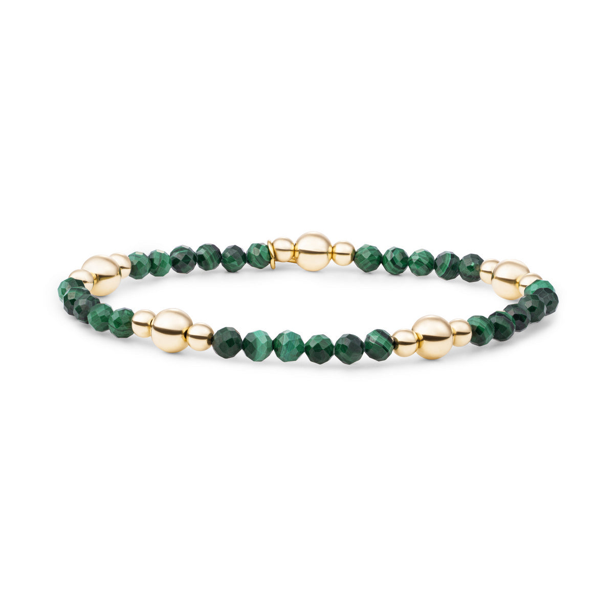 Sparkling Jewels Armband Bold Mix Malachiet BLK01G-G73 Goudkleurig