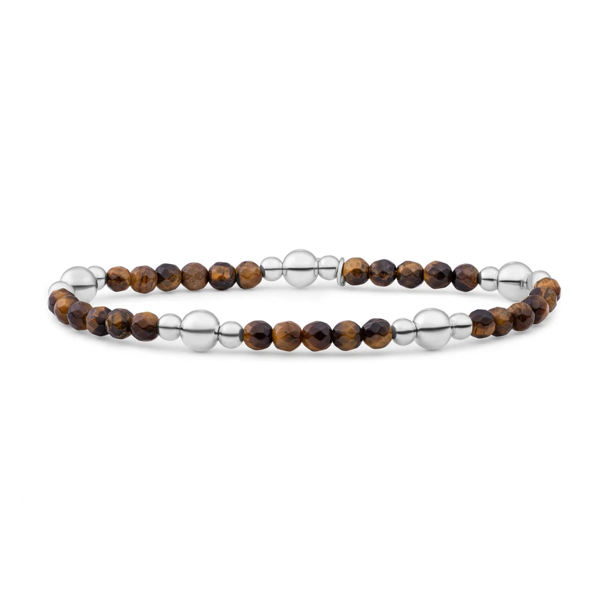 Sparkling Jewels armband Tiger Eye Bold Mix - Silver BLK01S-G09 - PansiteNederland.nl