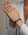 Sparkling Jewels Armband Sodalite Bold Mix - Silver BLK01S-G20