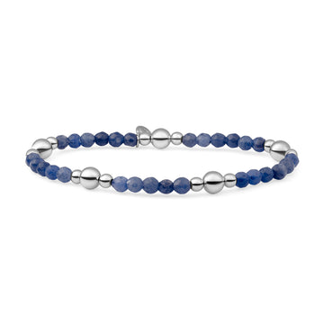 Sparkling Jewels Armband Sodalite Bold Mix - Silver BLK01S-G20