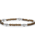 Sparkling Jewels armband Smoky Quartz Bold Mix - Silver BLK01S-G23 - PansiteNederland.nl