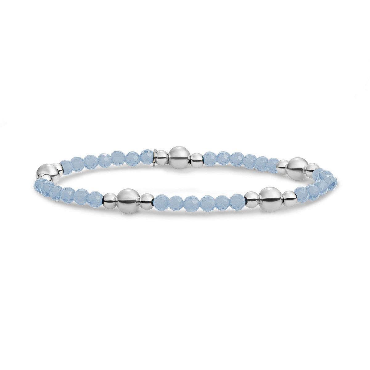 Sparkling Jewels Armband Jade BLK01S-G68 Zilverkleurig