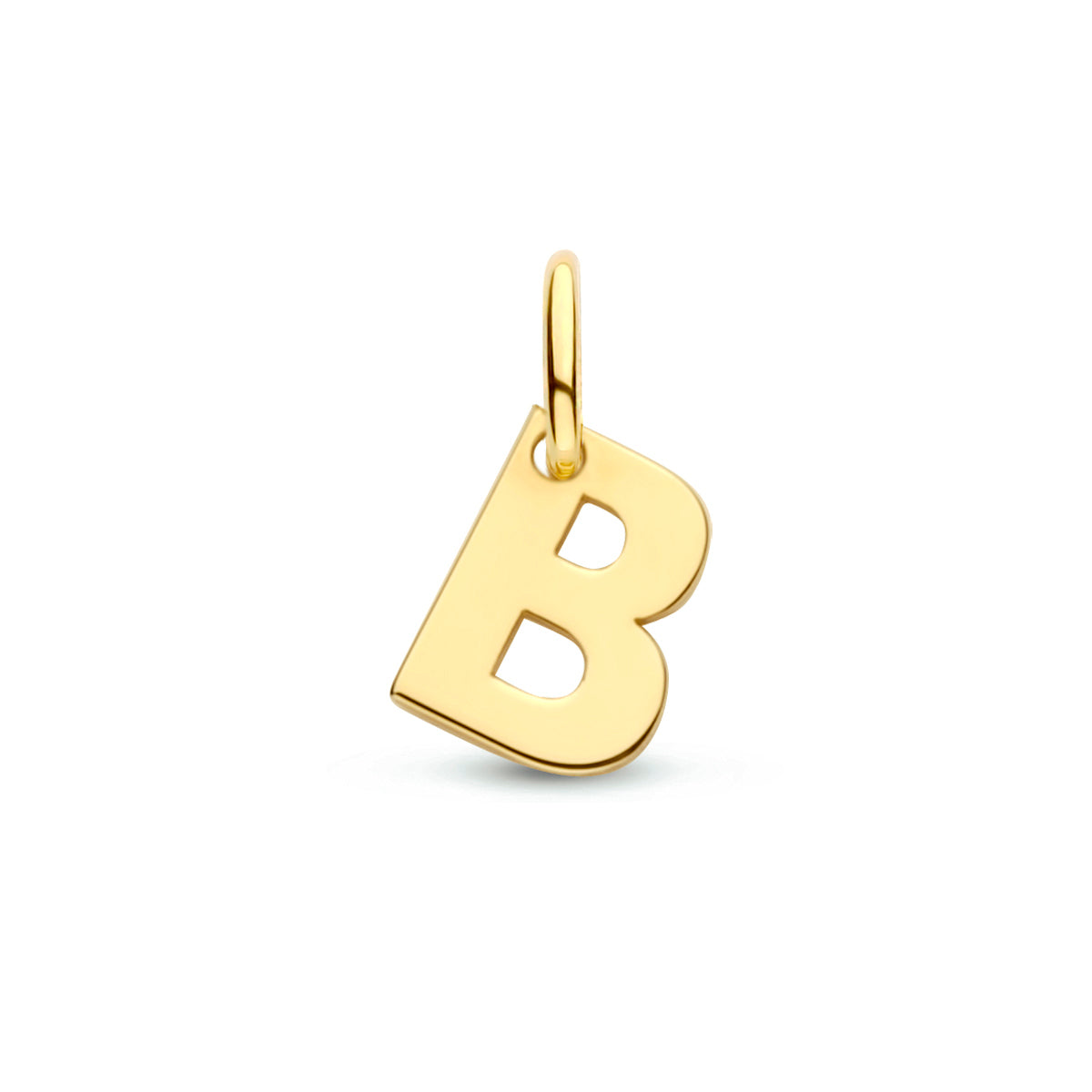 Hanger letter B 6 mm 14K geelgoud #Letter_B