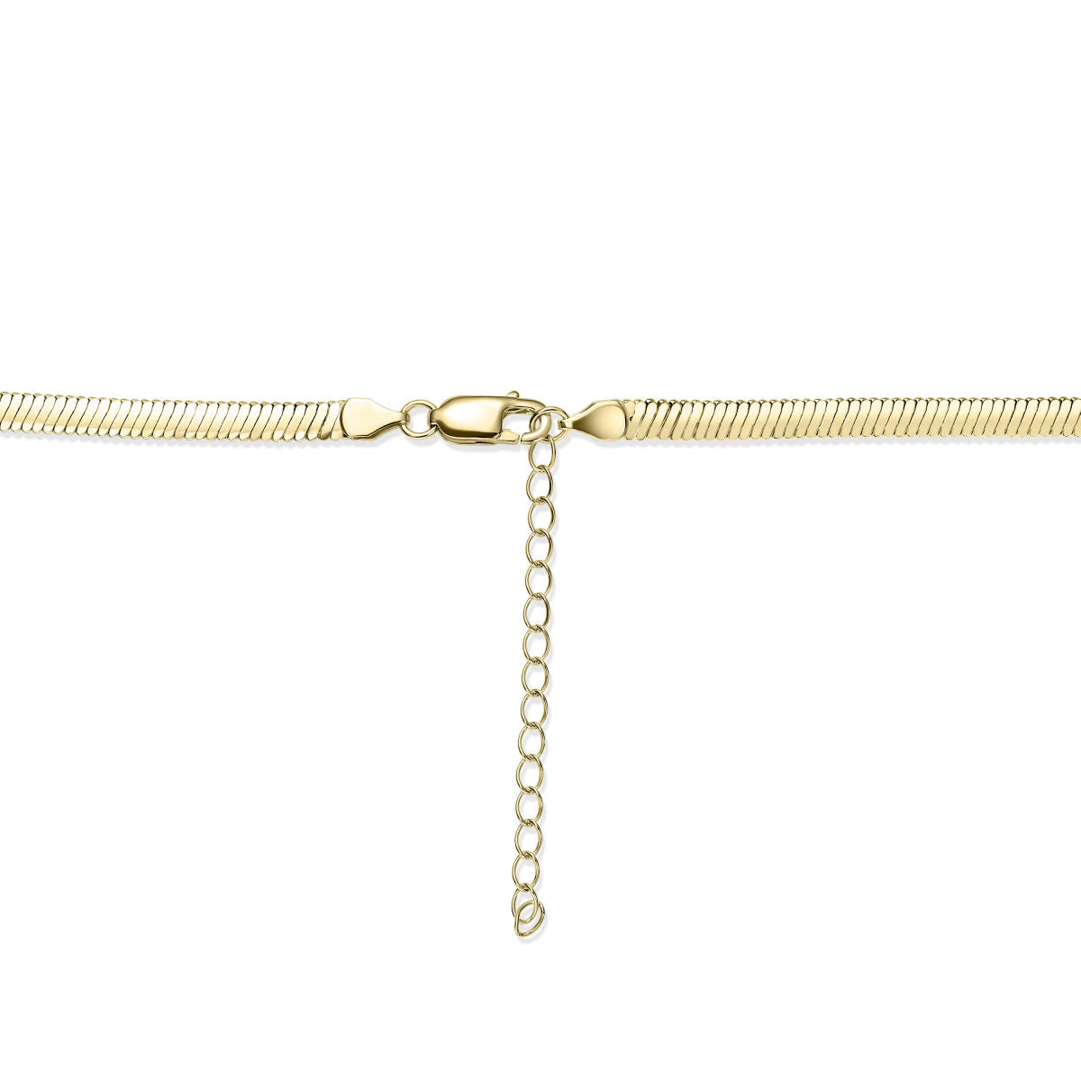 Gisser Ketting Zilver Geel Verguld 42+5 cm – C013Y – foto 3