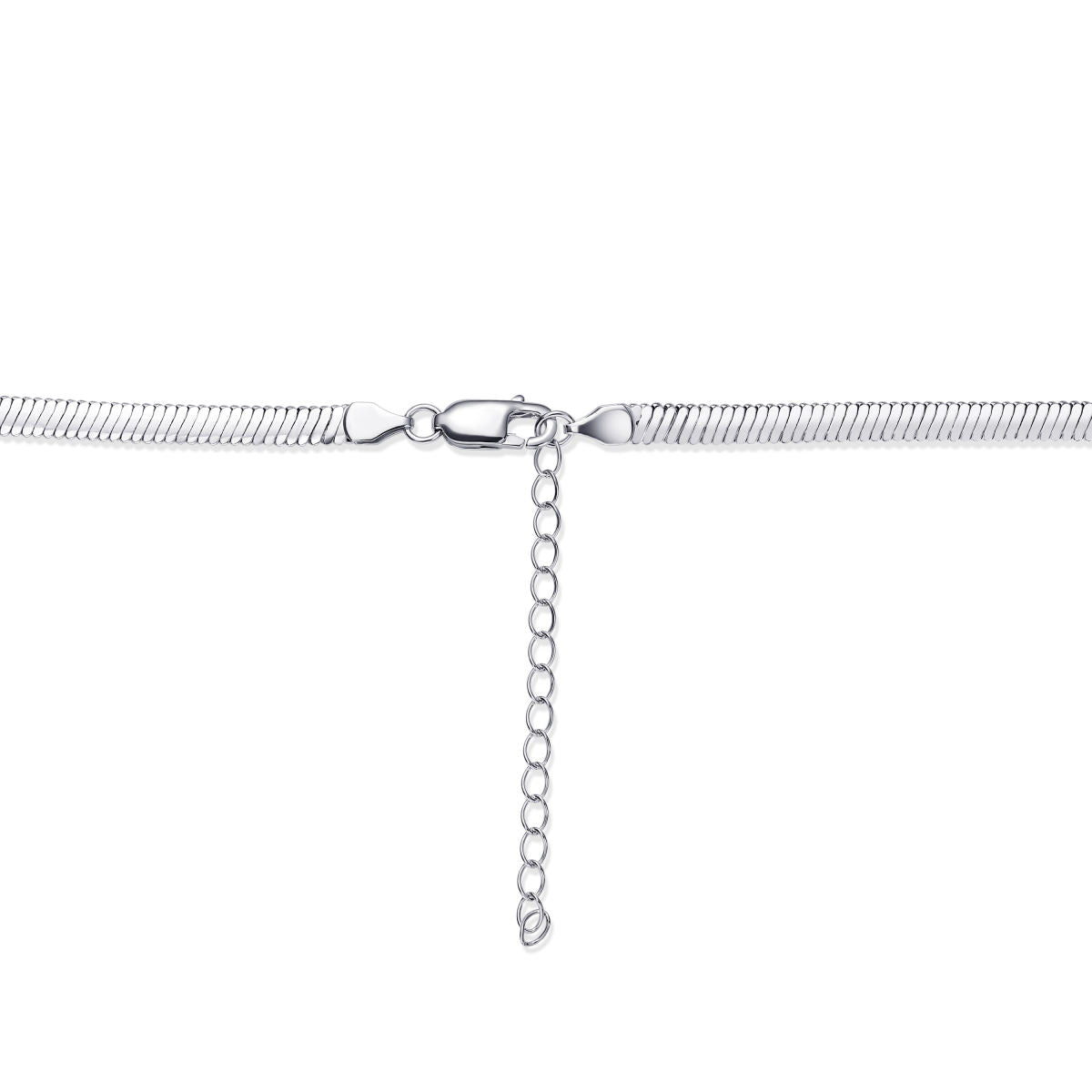 Gisser Ketting Zilver Gerhodineerd 42+5 cm – C013 – foto 3