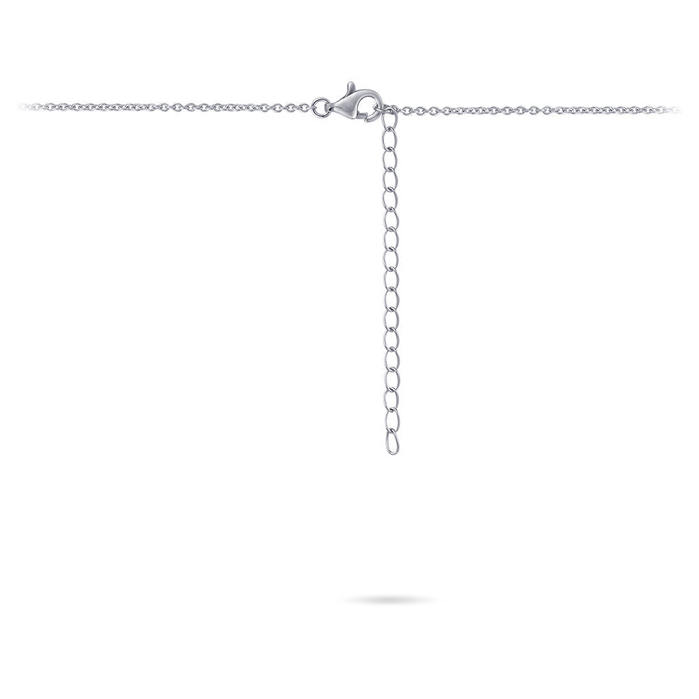 Gisser Ketting Zilver Gerhodineerd 42+5 cm – C016 – foto 3