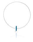 Clic Collier Eenvoudige staafjes Blauw C116B - PansiteNederland.nl