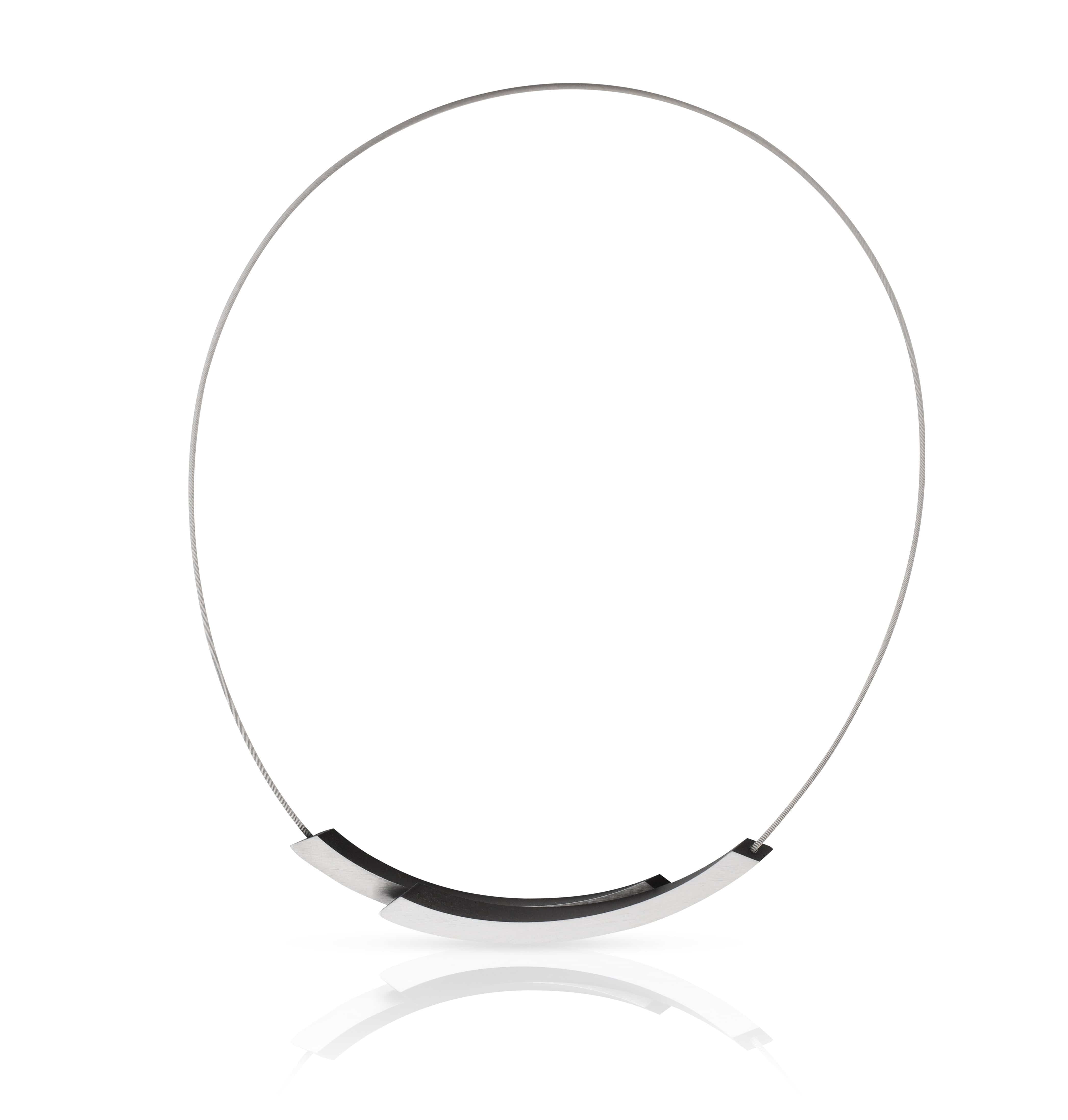 Clic Bogen Collier 37,5cm goud zwart - C74Z