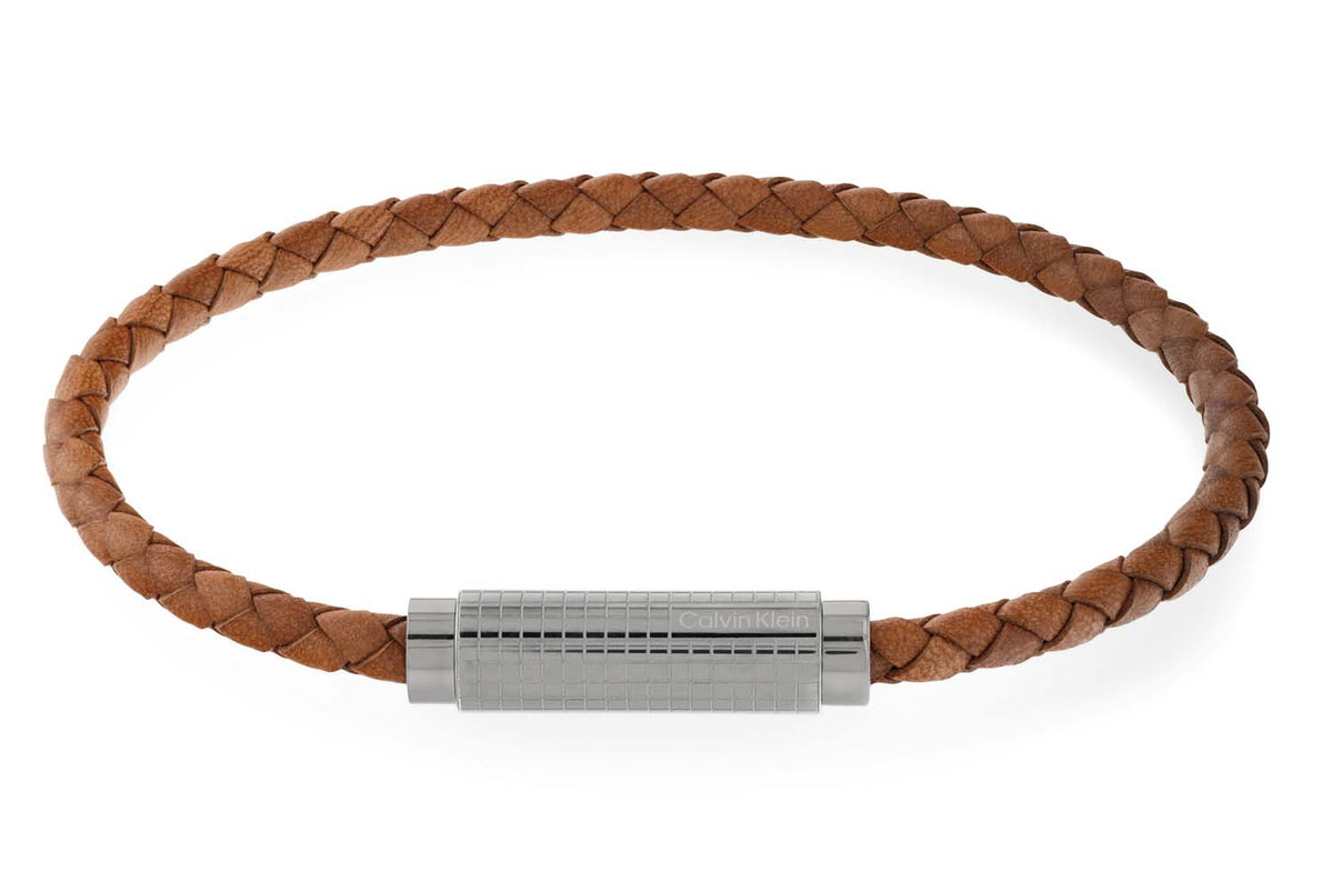 Calvin Klein Armband CJ35000421 Heren Bruin 19,5 cm