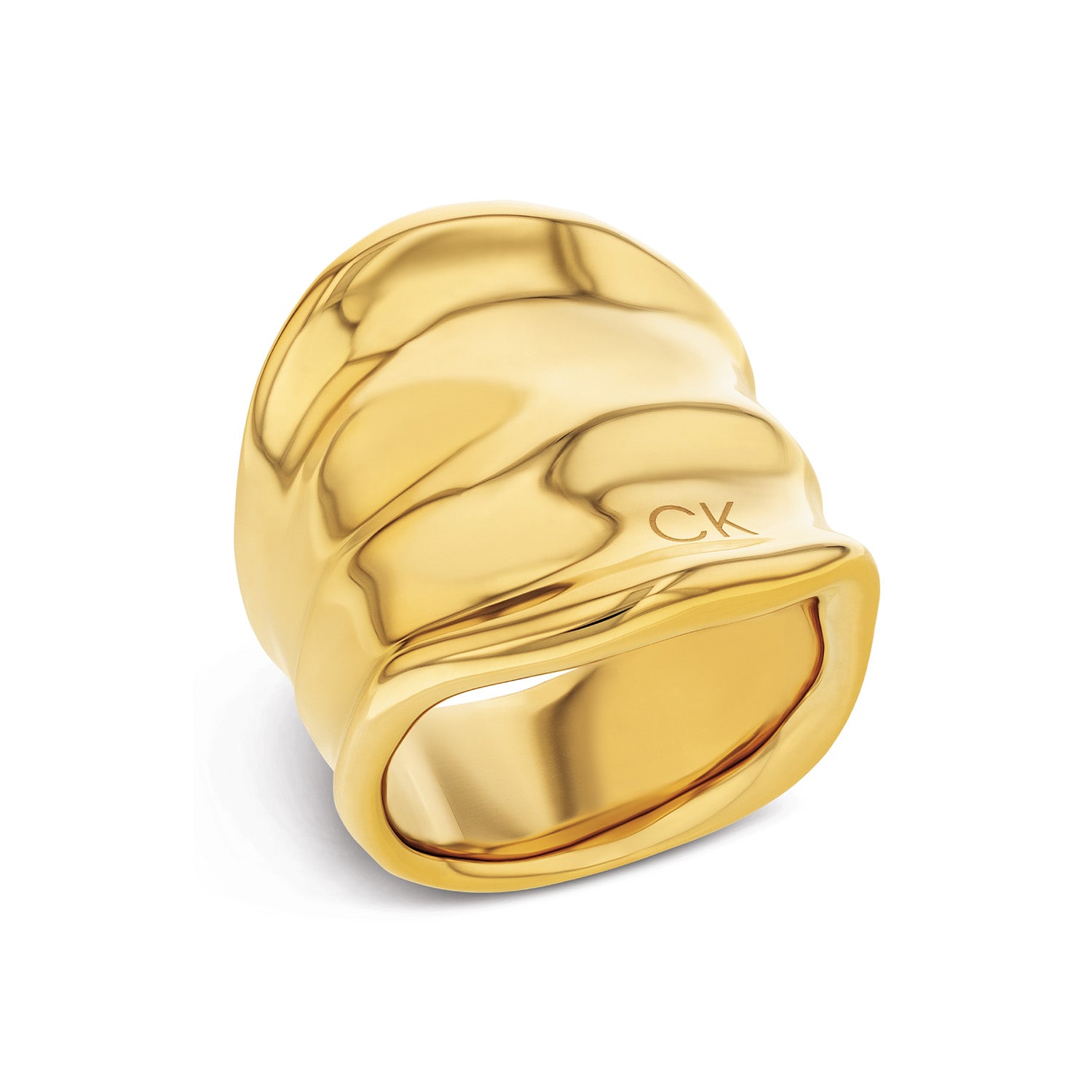 Calvin Klein Ring CJ35000646 Dames Goudkleurig