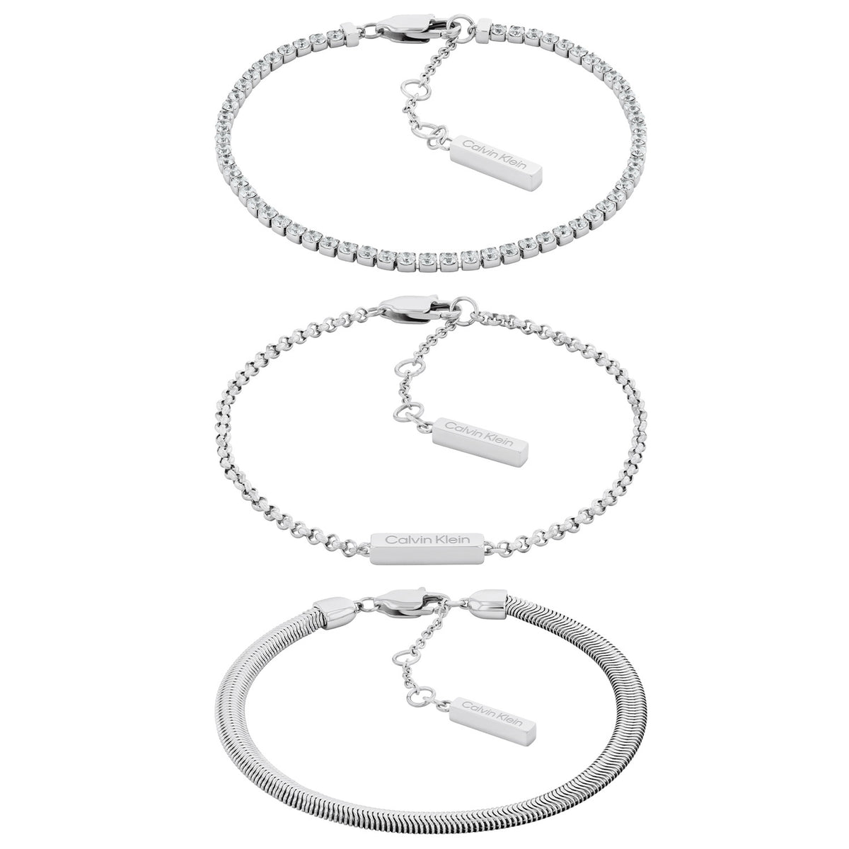 Calvin Klein Armband CJ35000796 Dames Zilverkleurig 21 cm