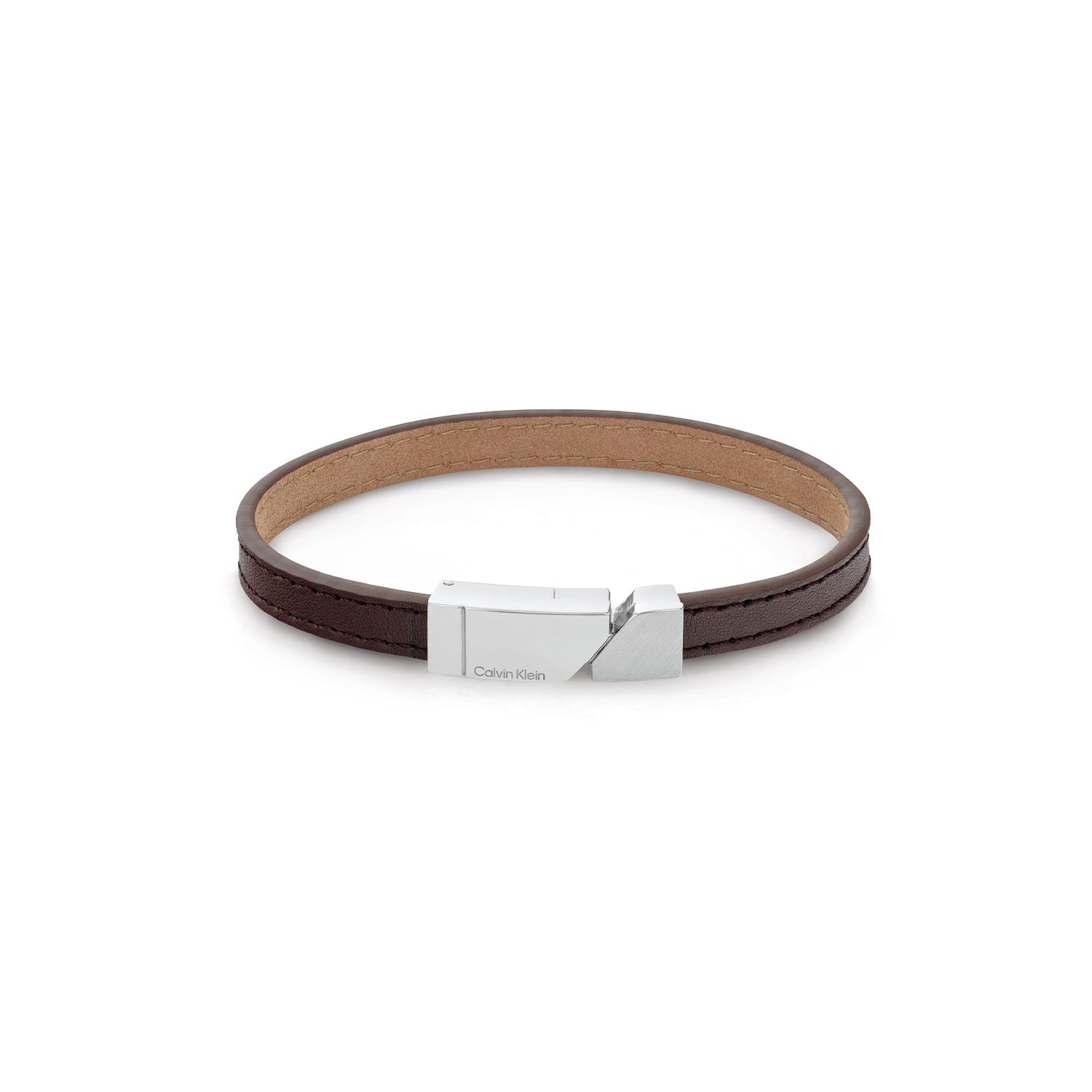 Calvin Klein Armband CJ35100003 Heren Bruin 19,5 cm