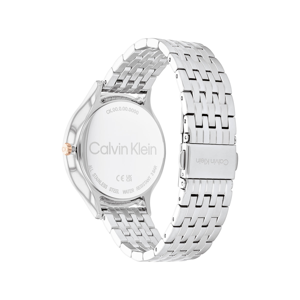 Calvin Klein Dames Horloge CK25100001 38 mm Zilverkleurig