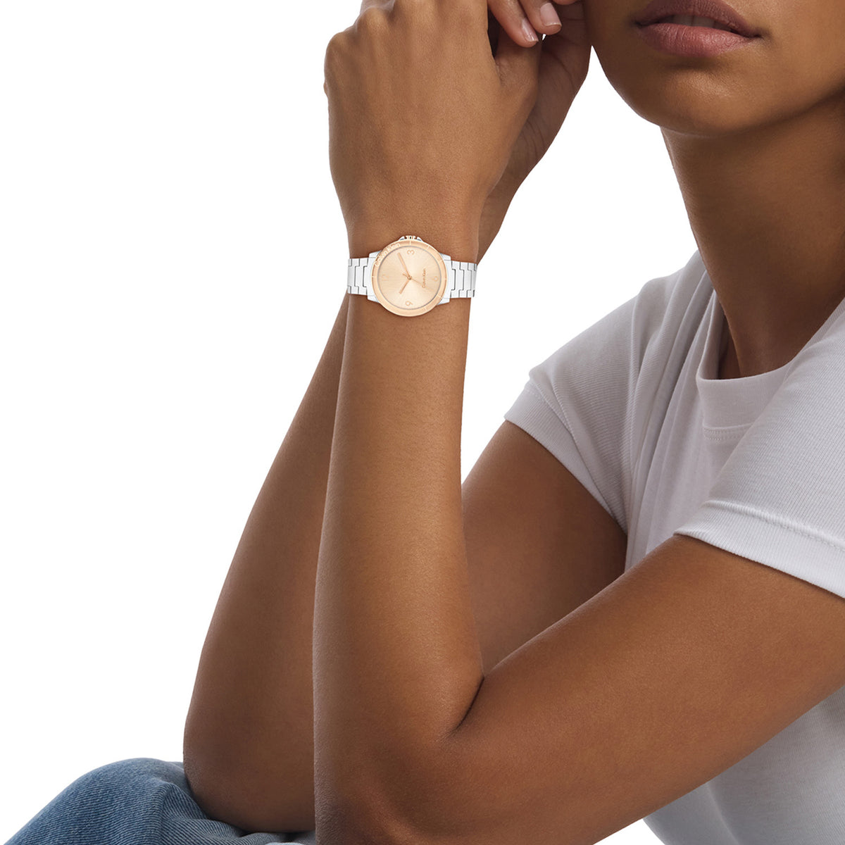 Calvin Klein Dames Horloge CK25100025 36 mm Zilverkleurig